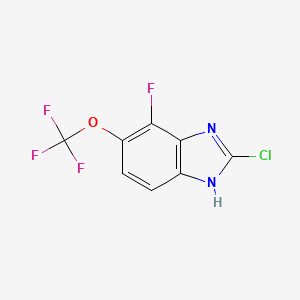 2-Chloro-4-fluoro-5-(trifluoromethoxy)-1H-1,3-benzimidazole