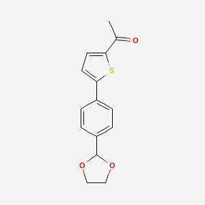 1-[5-(4-[1,3]Dioxolan-2-yl-phenyl)-thiophen-2-yl]-ethanone