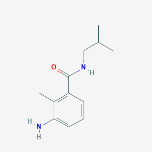 molecular formula C12H18N2O B1284639 3-アミノ-N-イソブチル-2-メチルベンザミド CAS No. 905234-59-5