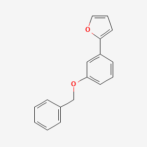 molecular formula C17H14O2 B12846406 2-[3-(Benzyloxy)phenyl]furan 