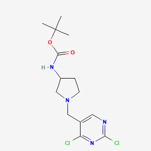 Tert-butyl (1-((2,4-dichloropyrimidin-5-yl)methyl)pyrrolidin-3-yl)carbamate