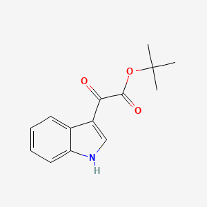 molecular formula C14H15NO3 B12846469 tert-Butyl 2-(1H-indol-3-yl)-2-oxoacetate 