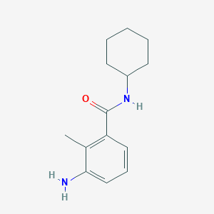 molecular formula C14H20N2O B1284647 3-amino-N-cyclohexyl-2-methylbenzamide CAS No. 903843-12-9
