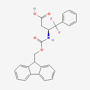 (S)-3-((((9H-Fluoren-9-yl)methoxy)carbonyl)amino)-4,4-difluoro-4-phenylbutanoic acid