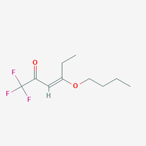 molecular formula C10H15F3O2 B12846498 4-Butoxy-1,1,1-trifluorohex-3-en-2-one 