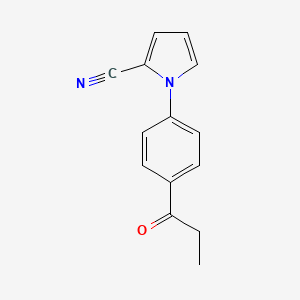 1-(4-propionylphenyl)-1H-pyrrole-2-carbonitrile