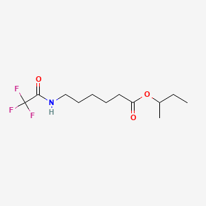 molecular formula C12H20F3NO3 B12846509 Butan-2-yl 6-[(2,2,2-trifluoroacetyl)amino]hexanoate CAS No. 57983-24-1