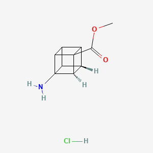 molecular formula C10H12ClNO2 B12846539 methyl (2R,5S)-3-aminocubane-1-carboxylate;hydrochloride 