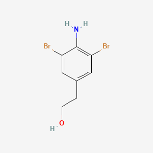 molecular formula C8H9Br2NO B12846551 2-(4-Amino-3,5-dibromophenyl)ethan-1-ol 