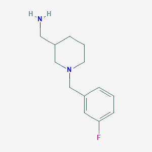 (1-(3-Fluorobenzyl)piperidin-3-yl)methanamine