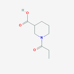 molecular formula C9H15NO3 B1284664 1-Propionylpiperidine-3-carboxylic acid CAS No. 926246-53-9