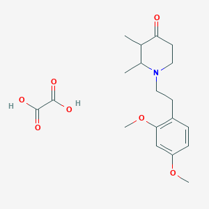 1-[2-(2,4-Dimethoxyphenyl)ethyl]-2,3-dimethylpiperidin-4-one oxalate