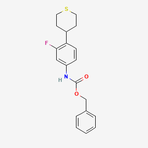 Benzyl (3-fluoro-4-(tetrahydro-2H-thiopyran-4-yl)phenyl)carbamate