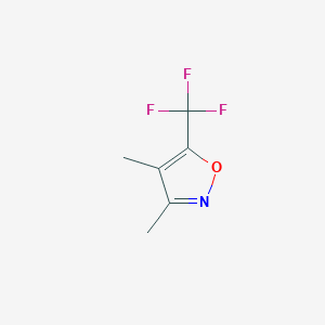 molecular formula C6H6F3NO B12846704 3,4-Dimethyl-5-(trifluoromethyl)-1,2-oxazole 