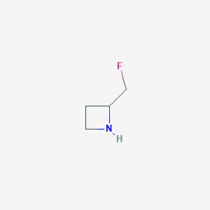 molecular formula C4H8FN B12846712 2-(Fluoromethyl)azetidine 