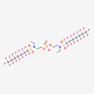 Bis[2-[ethyl[(pentadecafluoroheptyl)sulphonyl]amino]ethyl] hydrogen phosphate