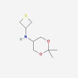 2,2-Dimethyl-N-(thietan-3-yl)-1,3-dioxan-5-amine