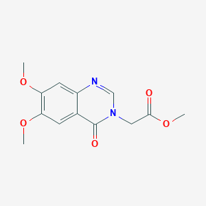 molecular formula C13H14N2O5 B12846789 Methyl (6,7-Dimethoxy-4-oxoquinazolin-3(4H)-yl)acetate 