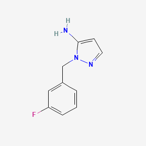 molecular formula C10H10FN3 B1284682 1-(3-Fluorobenzyl)-1H-pyrazol-5-amine CAS No. 1015845-94-9
