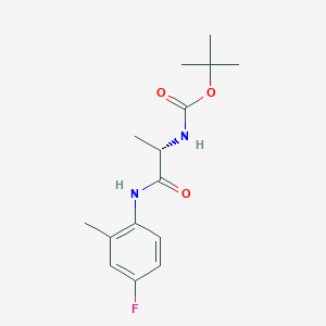 [(S)-1-(4-Fluoro-2-methyl-phenylcarbamoyl)-ethyl]-carbamic acid tert-butyl ester