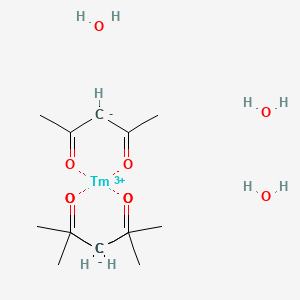 molecular formula C15H27O9Tm B12846880 Thulium2,4-pentanedionate trihydrate 