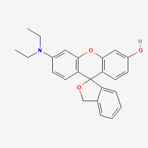 molecular formula C24H23NO3 B12846881 6'-(Diethylamino)-spiro[isobenzofuran-1(3H),9'-[9H]xanthen]-3'-ol 