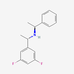 (S)-1-(3,5-Difluorophenyl)-N-((S)-1-phenylethyl)ethan-1-amine