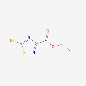 molecular formula C5H5BrN2O2S B12846901 Ethyl 5-bromo-1,2,4-thiadiazole-3-carboxylate 