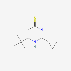 molecular formula C11H16N2S B12846915 6-(tert-Butyl)-2-cyclopropylpyrimidine-4-thiol 