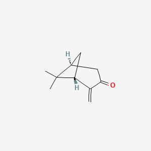 molecular formula C10H14O B12846927 Pinocarvone, trans-(-)- CAS No. 19890-00-7