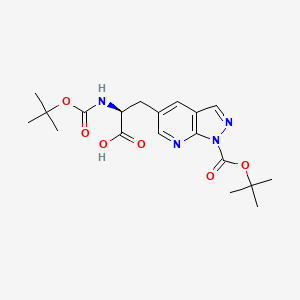 (S)-3-(1-(tert-Butoxycarbonyl)-1H-pyrazolo[3,4-b]pyridin-5-yl)-2-((tert-butoxycarbonyl)amino)propanoic acid