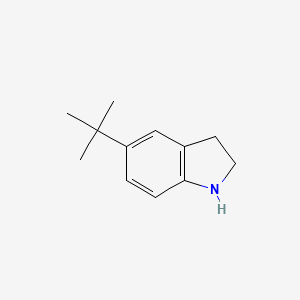 molecular formula C12H17N B1284700 5-tert-butyl-2,3-dihydro-1H-indole CAS No. 65826-97-3