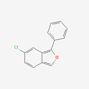 molecular formula C14H9ClO B12847026 Isobenzofuran,6-chloro-1-phenyl- 