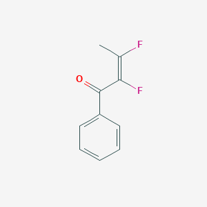 molecular formula C10H8F2O B12847054 (2Z)-2,3-Difluoro-1-Phenyl-2-Buten-1-One 