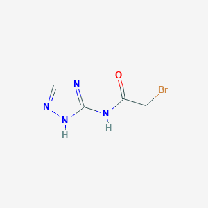 molecular formula C4H5BrN4O B12847059 2-bromo-N-(1H-1,2,4-triazol-3-yl)acetamide 