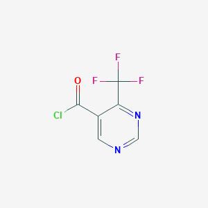 molecular formula C6H2ClF3N2O B12847084 4-(Trifluoromethyl)pyrimidine-5-carbonyl chloride 