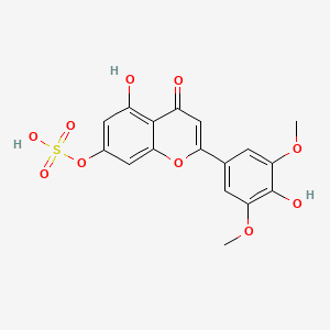 molecular formula C17H14O10S B12847087 Chrysin 7-sulfate 