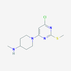 1-(6-Chloro-2-(methylthio)pyrimidin-4-yl)-N-methylpiperidin-4-amine