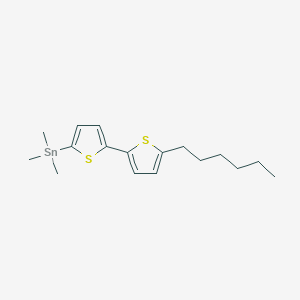 (5'-Hexyl-[2,2'-bithiophen]-5-yl)trimethylstannane