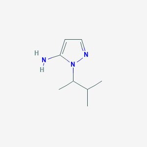 molecular formula C8H15N3 B1284712 1-(1,2-dimethylpropyl)-1H-pyrazol-5-amine CAS No. 1015845-91-6