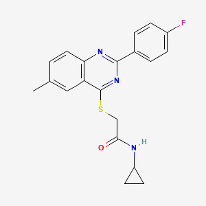 N-Cyclopropyl-2-[[2-(4-Fluorophenyl)-6-Methyl-4-Quinazolinyl]Thio]-Acetamide