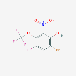 6-Bromo-4-fluoro-2-nitro-3-(trifluoromethoxy)phenol