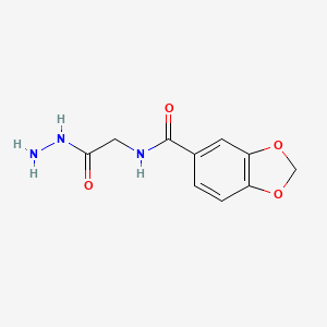 Benzo[1,3]dioxole-5-carboxylic acid hydrazinocarbonylmethyl-amide