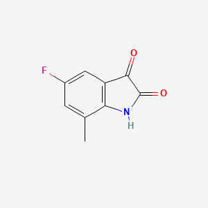 molecular formula C9H6FNO2 B1284718 5-Fluoro-7-メチルイサチン CAS No. 749240-57-1