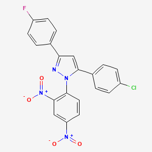 5-(4-Chlorophenyl)-1-(2,4-dinitrophenyl)-3-(4-fluorophenyl)-1h-pyrazole