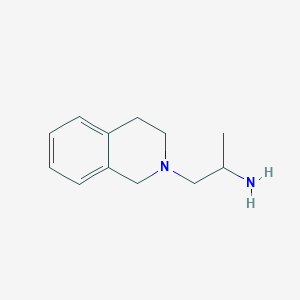 molecular formula C12H18N2 B1284724 1-(3,4-二氢异喹啉-2(1H)-基)丙烷-2-胺 CAS No. 54151-52-9