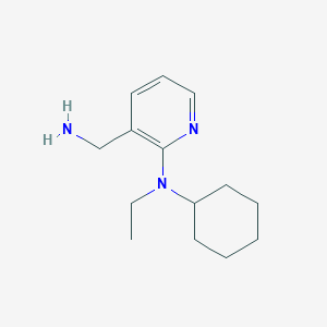 molecular formula C14H23N3 B1284732 3-(aminomethyl)-N-cyclohexyl-N-ethylpyridin-2-amine CAS No. 953723-82-5