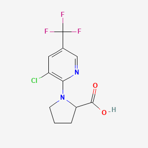 1-[3-Chloro-5-(trifluoromethyl)pyridin-2-yl]-pyrrolidine-2-carboxylic acid