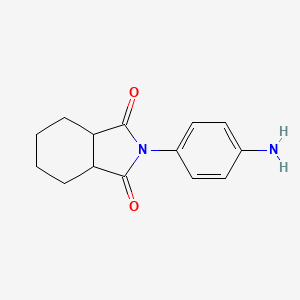 molecular formula C14H16N2O2 B1284738 2-(4-Aminophenyl)hexahydro-1H-isoindole-1,3(2H)-dione CAS No. 953722-90-2