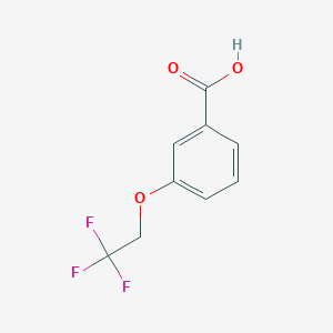 molecular formula C9H7F3O3 B1284739 3-(2,2,2-Trifluoroethoxy)benzoic acid CAS No. 35480-48-9